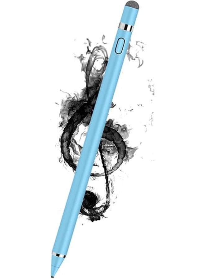 أكاليكس قلم لمس نشط لأجهزة آيفون وآيباد وأندرويد – قلم رقمي عالمي للأجهزة اللوحية والهواتف الذكية ذات الشاشات اللمسية – رأس دقيق، قابل لإعادة الشحن – أزرق - Image 1